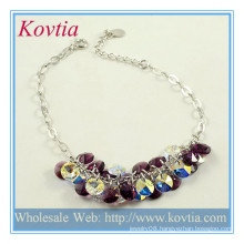 Fashionable beads silver jewelry charms wholesale silver chain bracelet jewellery